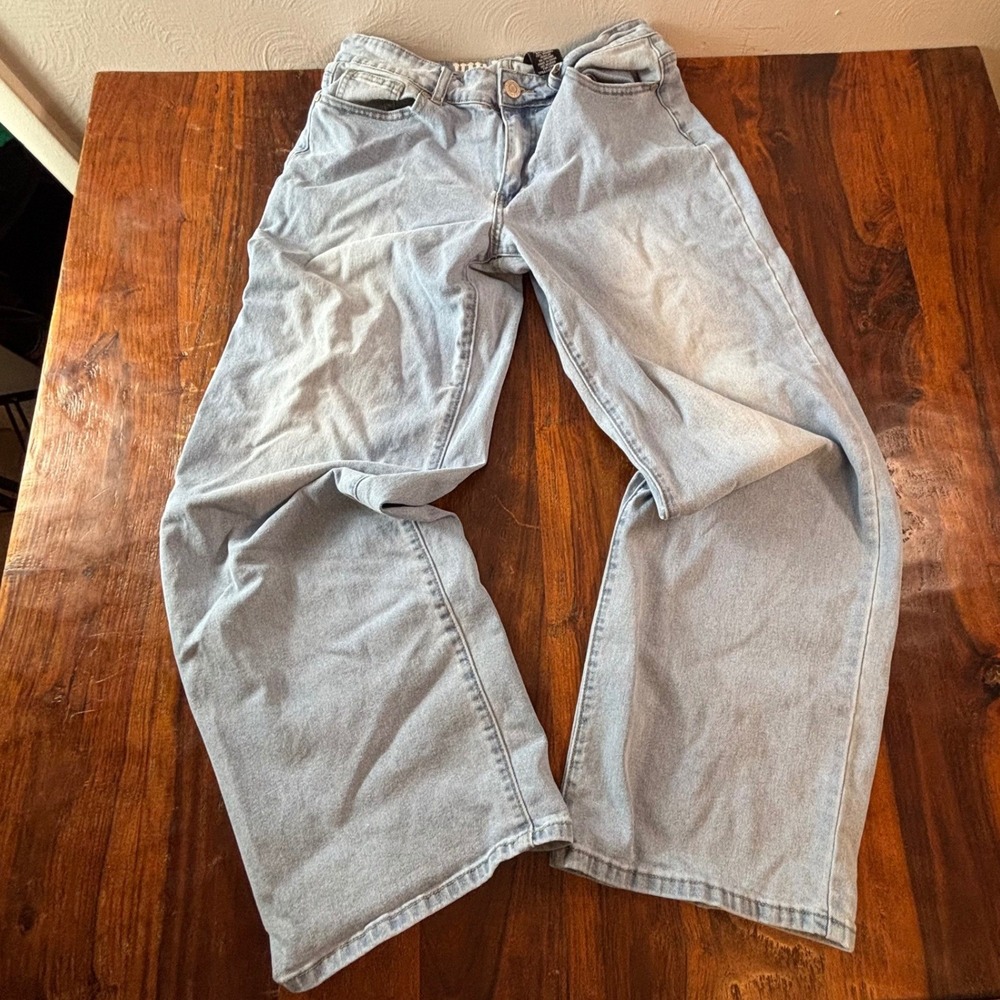 VIP Jeans Womens Size 7/28 Light Wash High Rise Wide Leg Baggy Denim Jeans